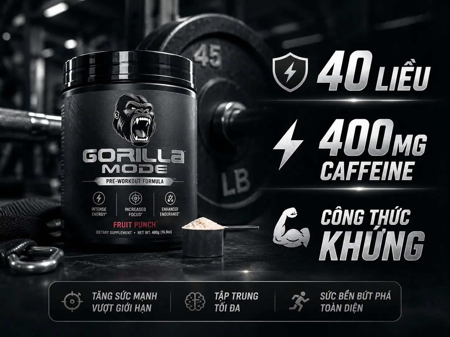 Gorilla Mode Pre-Workout BauGym