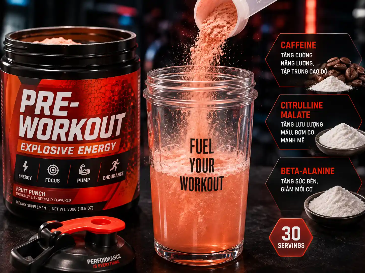 Pre-Workout Là Gì Thành Phần Và Công Dụng BauGym