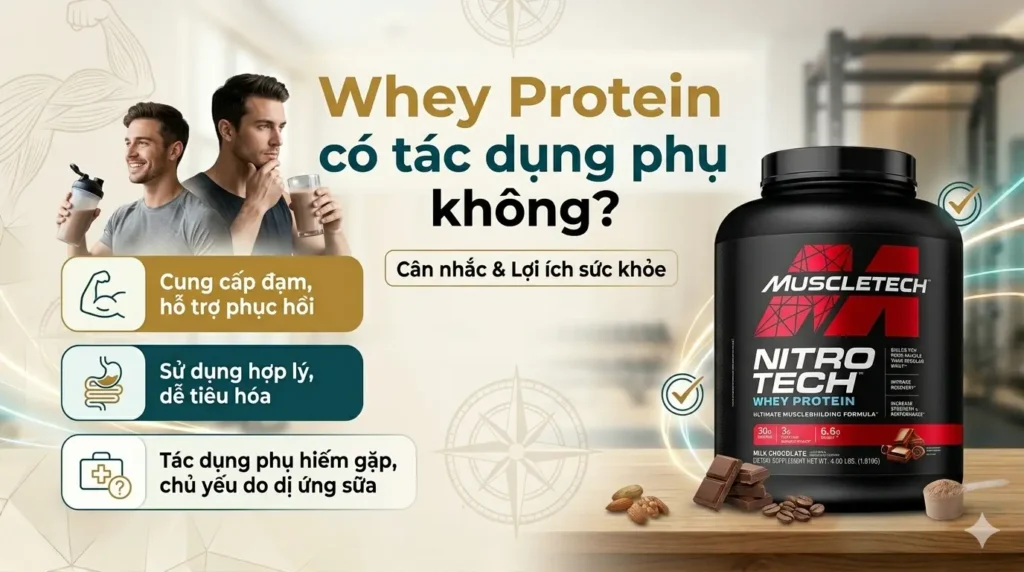 Whey Protein Có Tác Dụng Phụ Không?