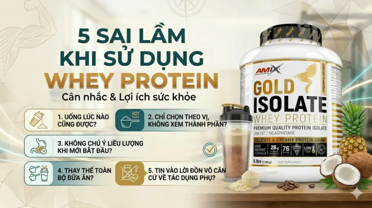 5 sai lầm khi sử dụng Whey Protein