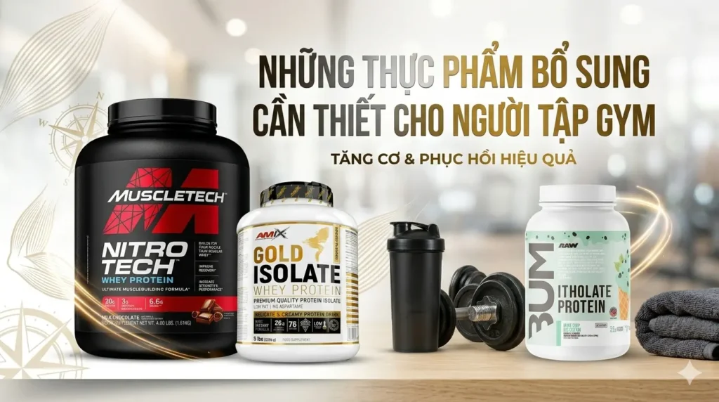 Những Thực Phẩm Bổ Sung Cần Thiết Cho Người Tập Gym