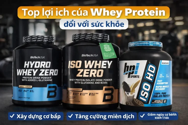 Top lợi ích của Whey Protein đối với sức khỏe