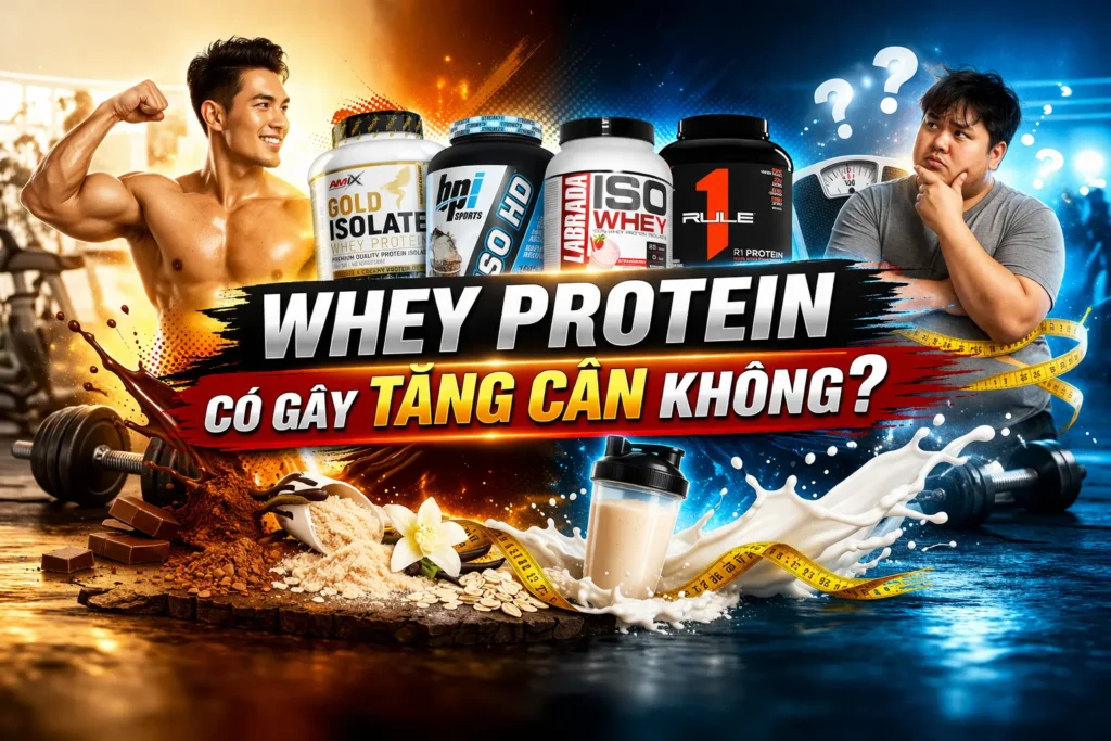Whey Protein có gây tăng cân không?
