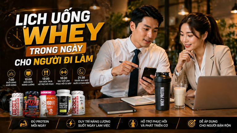 Lịch Uống Whey Trong Ngày Cho Người Đi Làm