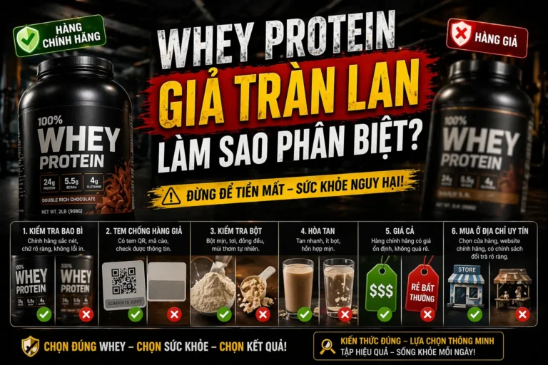 Whey Protein Giả Tràn Lan Làm Sao Phân Biệt?