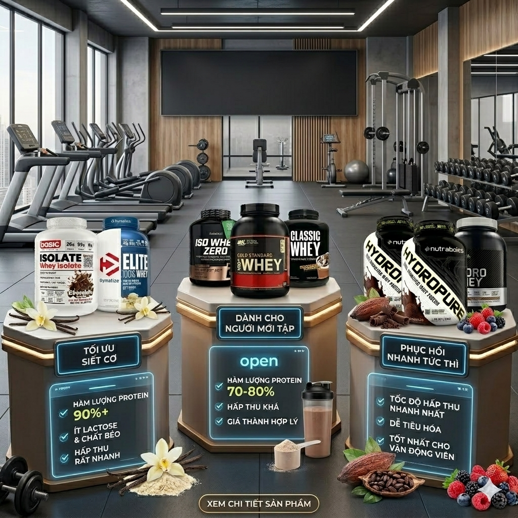 Cẩm nang chọn Whey