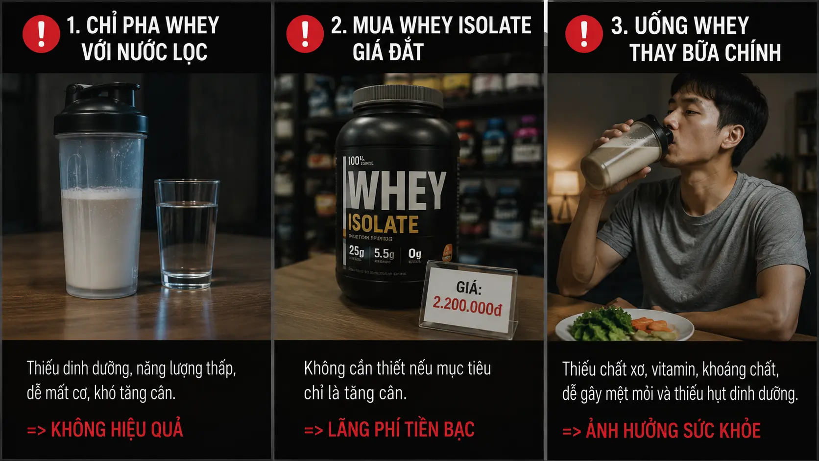 Người gầy mắc sai lầm