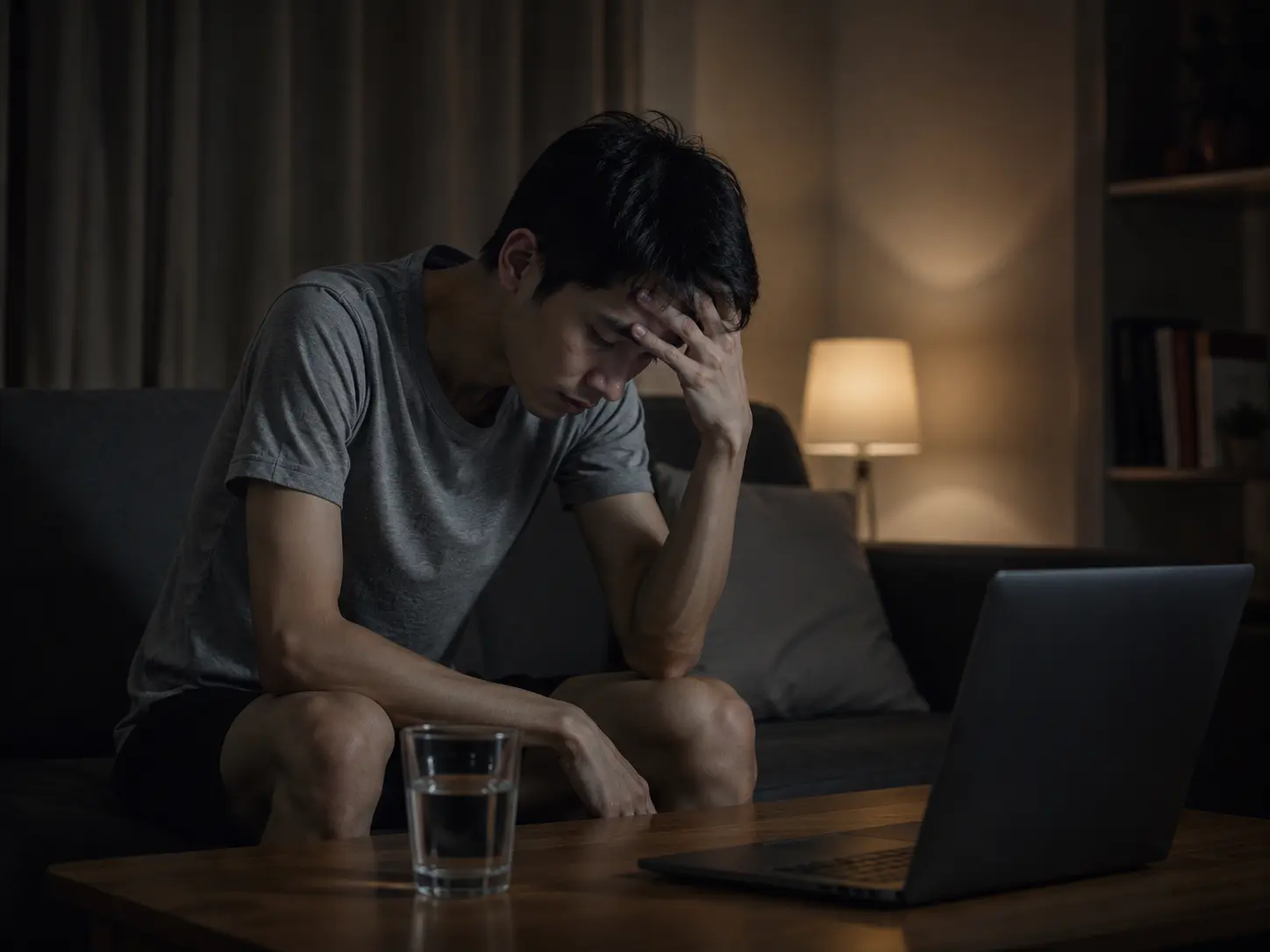Người gầy đang suy nghĩ