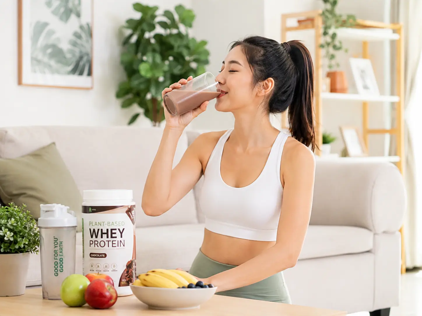 Uống protein thực vật