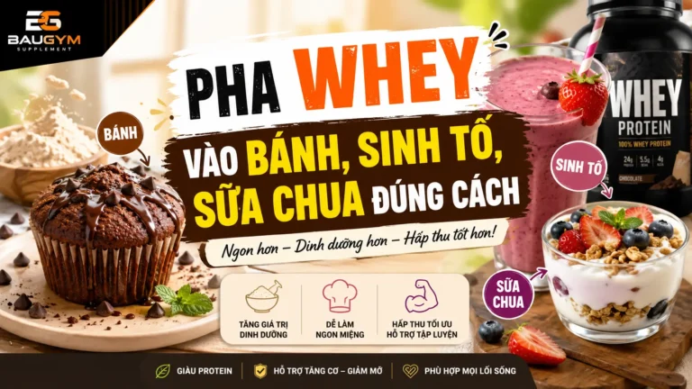 Pha Whey Vào Bánh, Sinh Tố, Sữa Chua Đúng Cách
